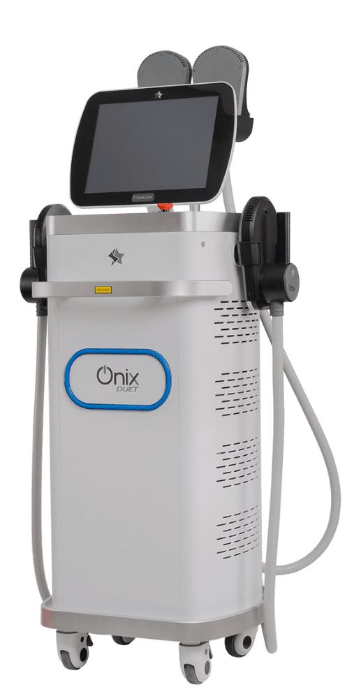 Ônix Duet da Fismatek, o estimulador muscular de alta performance que redefine os tratamentos de tonificação e redução de gordura.